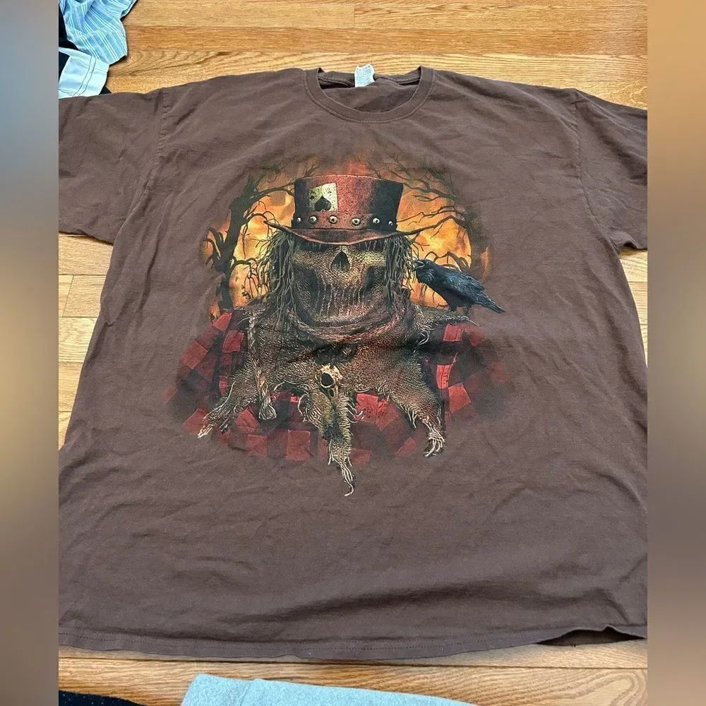Scary Halloween Scarecrow Tshirt